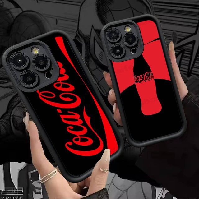 C-COCA Silikon-Handyhülle mit Logo für iPhone 17 Pro Max, 16, 15, 14, 13, 12, 11 Plus und 17 Air - Bild 1