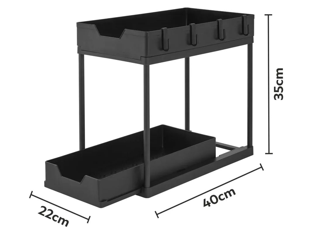 LIVARNO Multifunktionsregal in Schwarz für Küche und Wohnzimmer - Bild 4