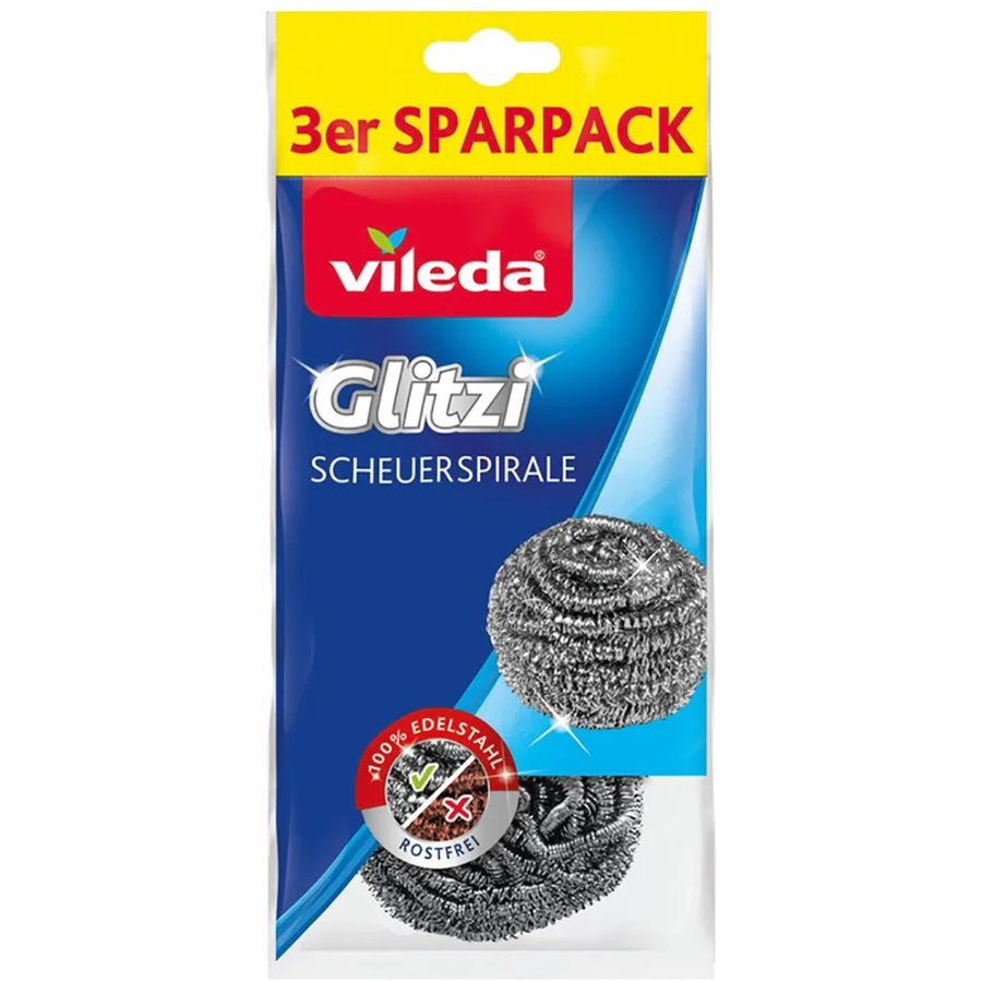 Vileda Scheuerspirale Glitzi in Silber 3er-Pack - Bild 2