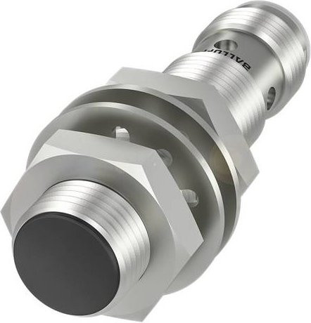 Balluff Induktiver Näherungsschalter BES M12MF-UOC30B-S04G BES024K bündig, Farbe: Silber, Durchmesser: 12 mm, Länge: 50 mm - Bild 1
