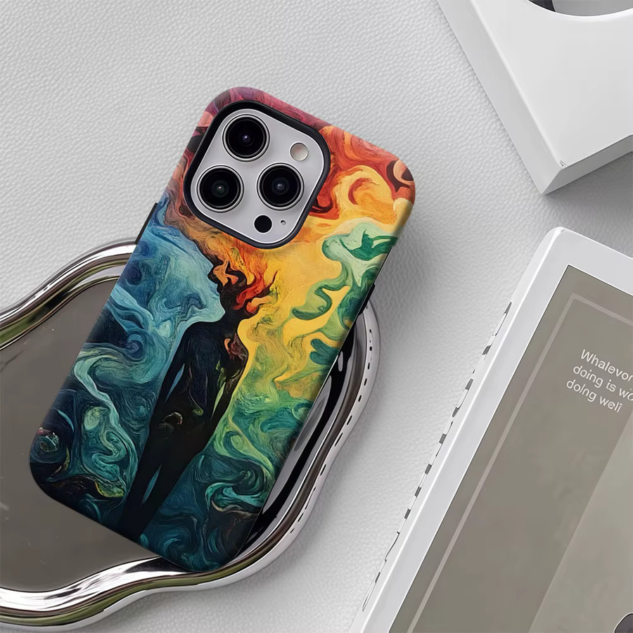 Mindscape Handyhülle für iPhone 17 16 15 14 13 Pro Max Plus Multicolor Robuste Magnetische Einzel- und Doppelschicht-Hülle - Bild 5