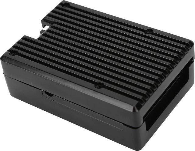 Sonoff Air Cooler Kühlgehäuse für Raspberry Pi 4 aus Aluminiumlegierung in Schwarz mit 2 Lüftern - Bild 1