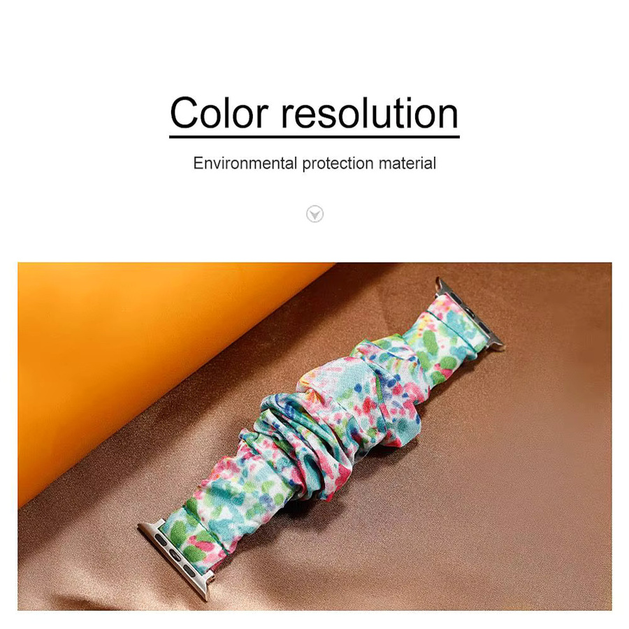 I LOVE LUO Uhrenarmband Scrunchie, Textil, Bunt, Unisex - Bild 2