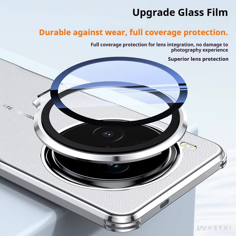 iAOOPOO Schutzhülle aus PU-Leder mit Kamera-Glasfilm und verstecktem Ständer für VIVO X300 Pro, X200 und X100 Ultra Pro, Farbe: Rot - Bild 3