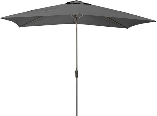 SIENA GARDEN Mittelstockschirm FAGUS Autotilt in Anthrazit Grau, B: 300 cm, T: 200 cm - Bild 1