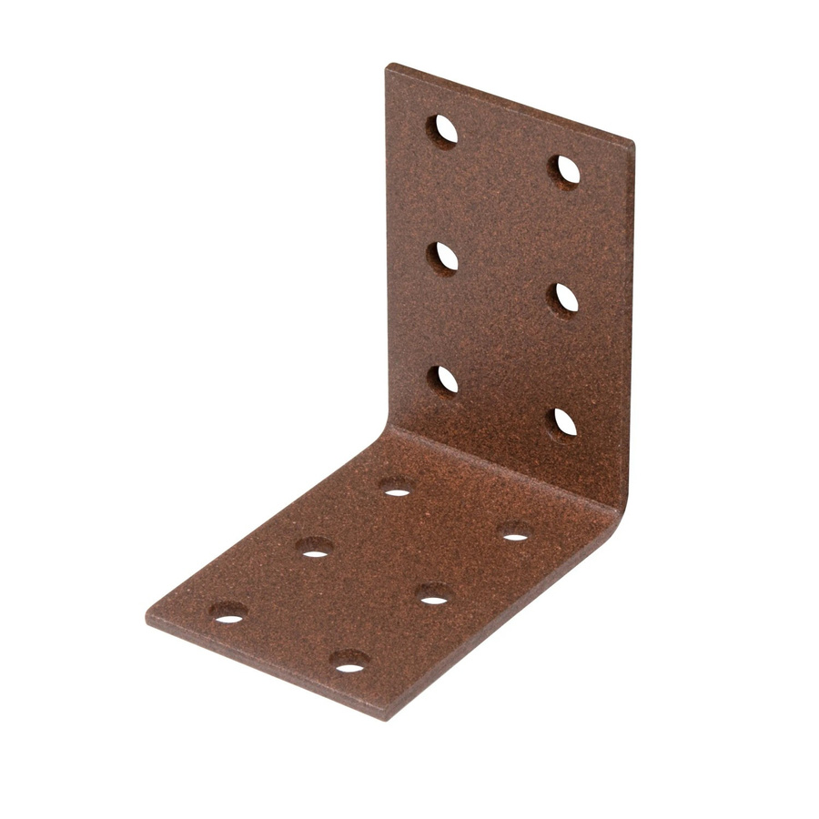 GAH Alberts Duravis Lochplattenwinkel aus Stahl, Rostbraun, Duplexbeschichtet, B/T/H: 60 x 60 x 40 mm - Bild 2
