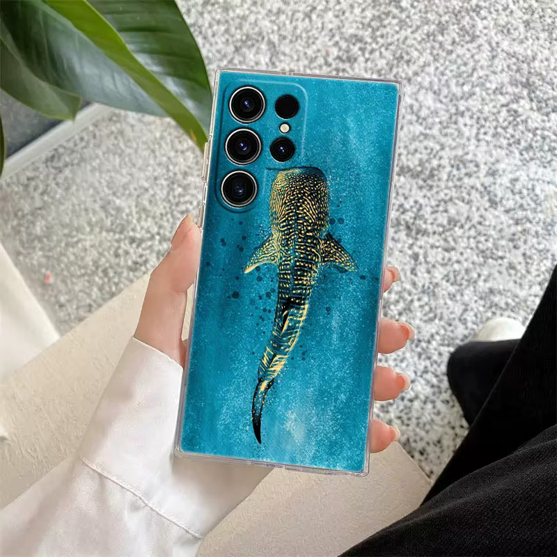 Transparente Schutzhülle mit Walhai-Motiv für Samsung Galaxy S26 S25 S24 S23 S22 S21 Ultra FE Plus - Bild 3