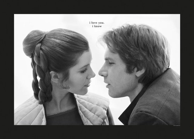Komar Wandbild Star Wars Love Paper Poster B: 70 cm, H: 50 cm - Bild 1