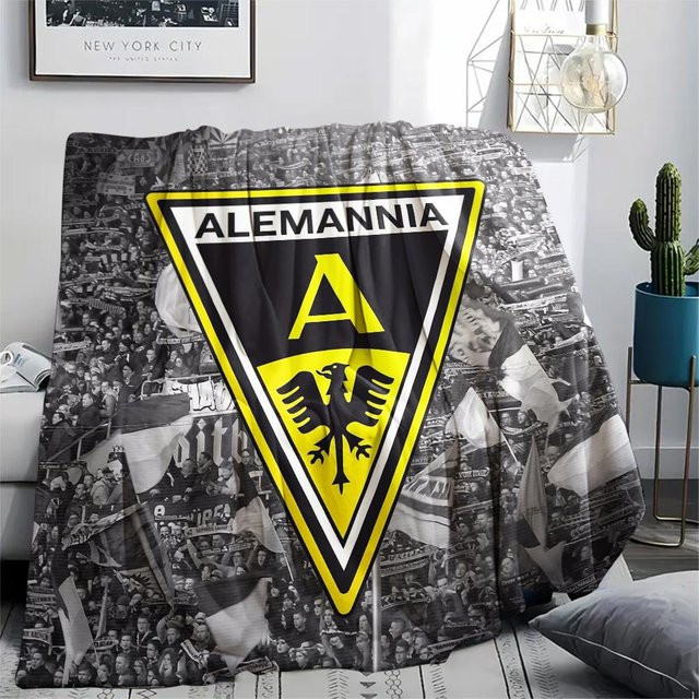 Alemannia Aachen Flanelldecke Multicolour B/B: 80 x 120 cm - Bild 1