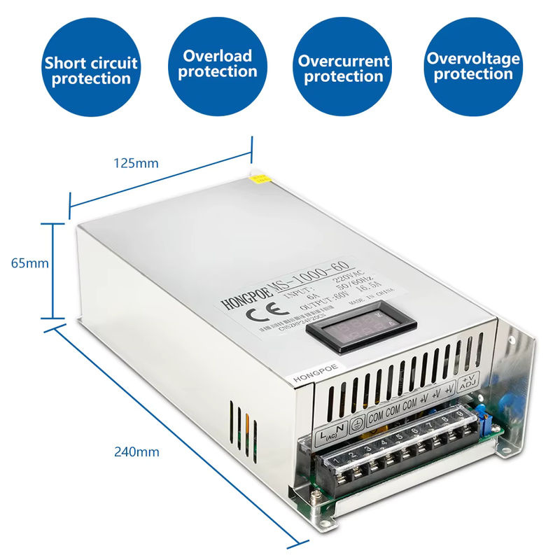 HONGPOE Einstellbares Netzteil mit Digitalanzeige bis 200 V und 1500 W - Bild 2