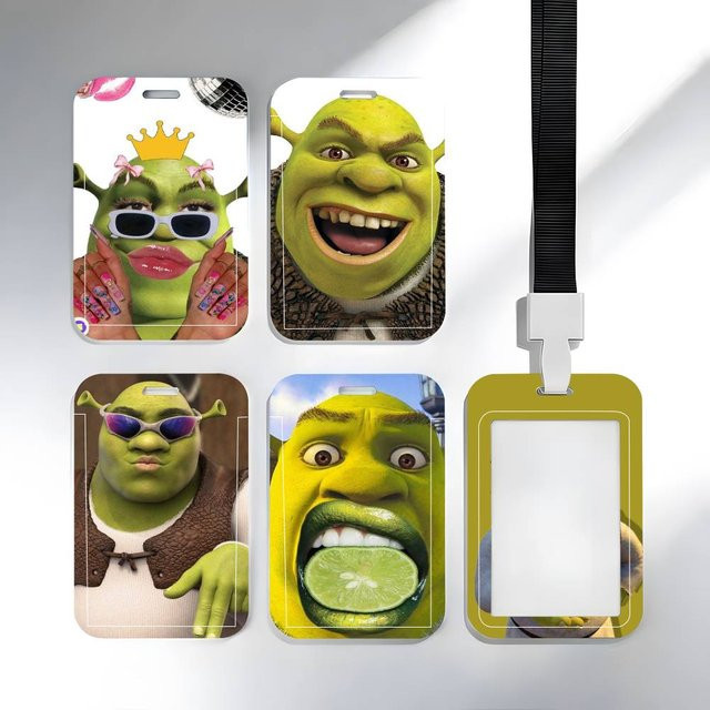 Niedrige S-Shrek Ausweishülle aus Kunststoff für Schulkarten, Zugangskarten und Buskarten in Multicolor - Bild 1