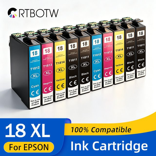 Epson T18XL 18XL Tintenpatrone Multicolor kompatibel mit XP-Serie und Druckermodellen XP302 XP102 XP202 XP305 XP405 XP205 XP302 XP402 XP415 - Bild 1