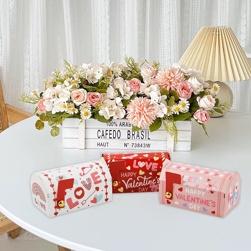 24 Stück kreative Geschenkboxen in E-Mail-Form aus Papier für den Valentinstag, Mehrfarbig - Bild 3