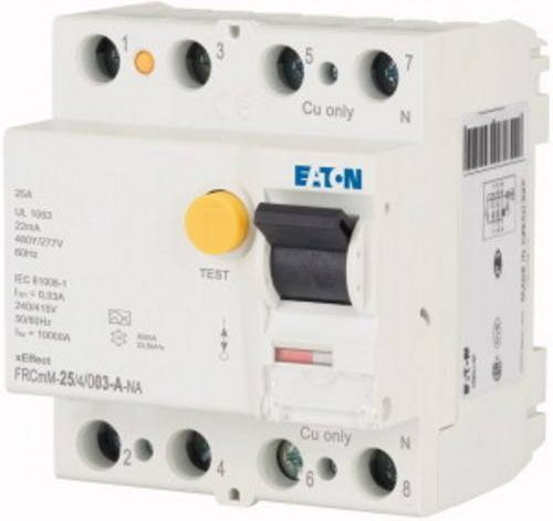 Eaton FI-Schutzschalter FRCMM-25/4/003-A-NA 3phasig 25A 0,03A in Weiß - Bild 1
