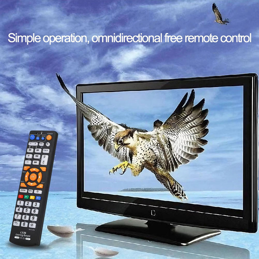 Kebidu Smart L336 IR-Lernfähige Fernbedienung mit 42 Tasten in Schwarz für TV, DVD, SAT und HIFI-Geräte - Bild 2