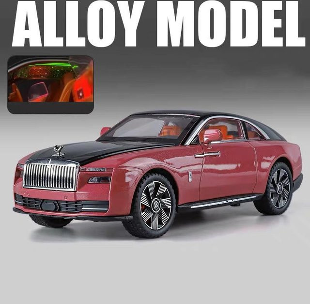 Linyi toy car Rolls Royce Spectre, Modellauto, 1:24, Metall, mit Licht und Sound, ab 18 Jahre - Bild 1