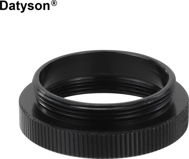 Datyson Präzisions-Metall-Verlängerungsring C/CS-Mount-Adapter für Industriekameras und Mikroskope, Schwarz, 5 mm - Bild 1