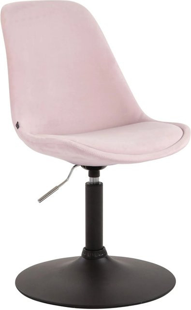 CLP Esszimmerstuhl Maverick in Pink und Schwarz mit Samtbezug und 360 Grad Drehsitz - Bild 1
