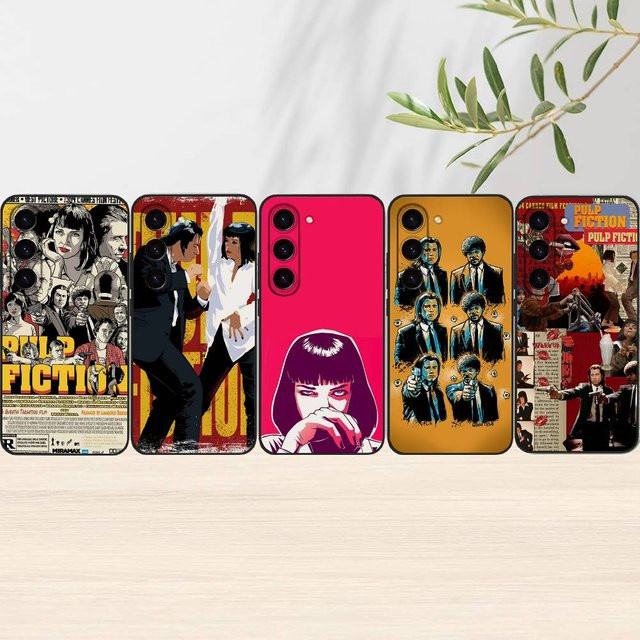 Pulp Fiction Handyhülle Soft Cover für Samsung Galaxy S21 S22 S23 S24 S25 S26 Ultra FE Plus 5G A52S in Multicolour - Bild 1