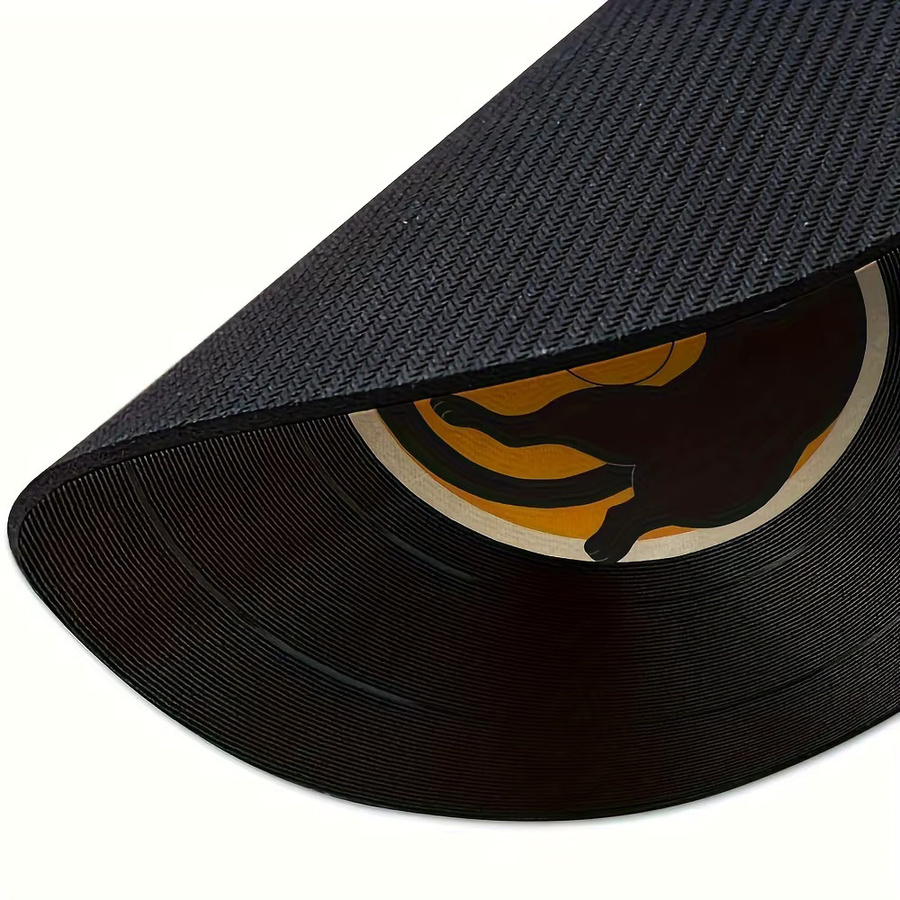 Mairuige Mauspad im Vintage Vinyl-Schallplatten-Design, rutschfest und waschbar, ideal für Gaming und Büro - Bild 2