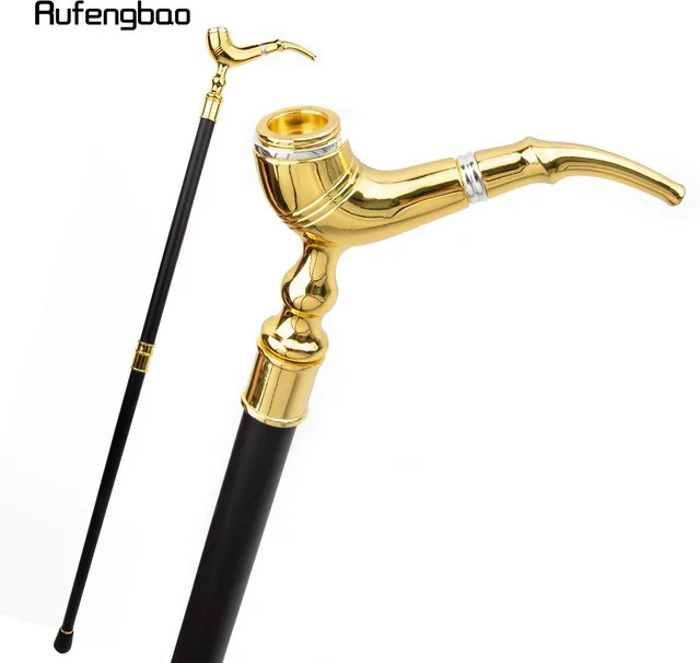 Rufengbao Gehstock, Goldenes Rohrmuster, 93 cm, Unisex - Bild 1