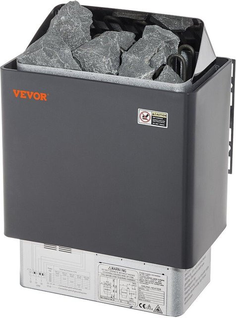 Buying Solutions MB Elektrischer Saunaofen mit digitalem Controller, 8 kW, Schwarz, für 8-12 m³ - Bild 1