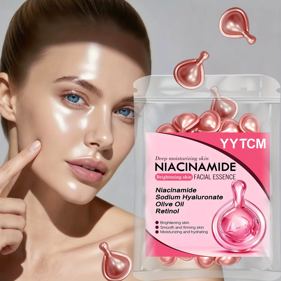 Niacinamid-Gesichtsessenz-Kapseln mit Retinol, Serum, Unisex, 30 x 0,5g - Bild 2