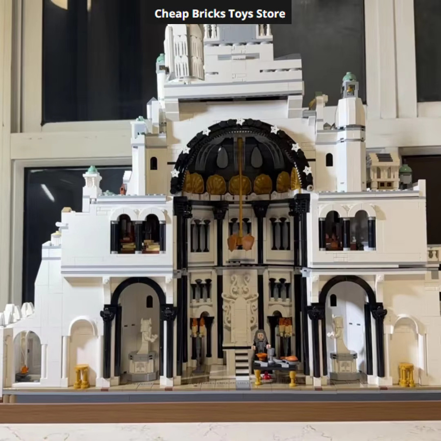 MOC Minas Tirith Hauptstadt Ausstellungsmodell, Baustein-Set, 8.278 Teile - Bild 2