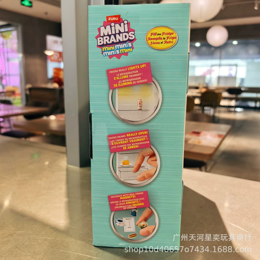 Zuru Mini Brands Fill The Fridge Spielset, LED-beleuchteter Mini-Kühlschrank, Nicht für Kinder unter 3 Jahren - Bild 2
