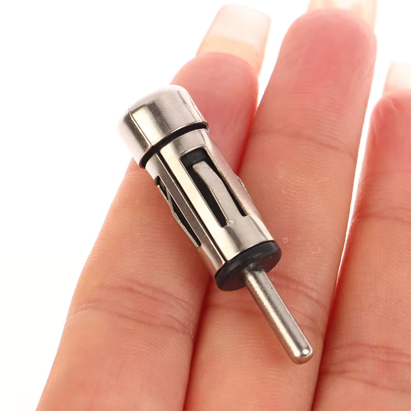 ISO zu DIN Antennenadapter Stecker für Autoradio Stereo Zubehör in Silber - Bild 2