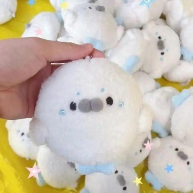 Yiran toy Kawaii Meeresbewohner Robbenpuppe Plüschtier, ab 14 Jahren - Bild 1