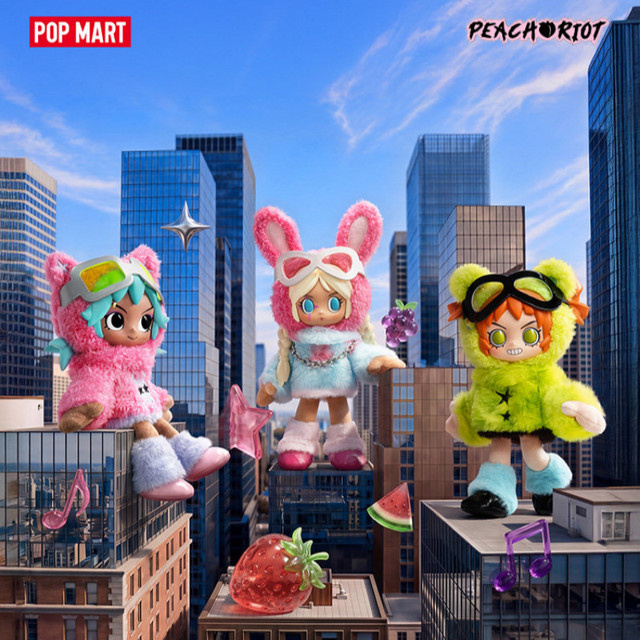 POPMART Peach Riot Fruit Punch Serie, Plüsch-Anhänger Blindbox, Spielzeug - Bild 1
