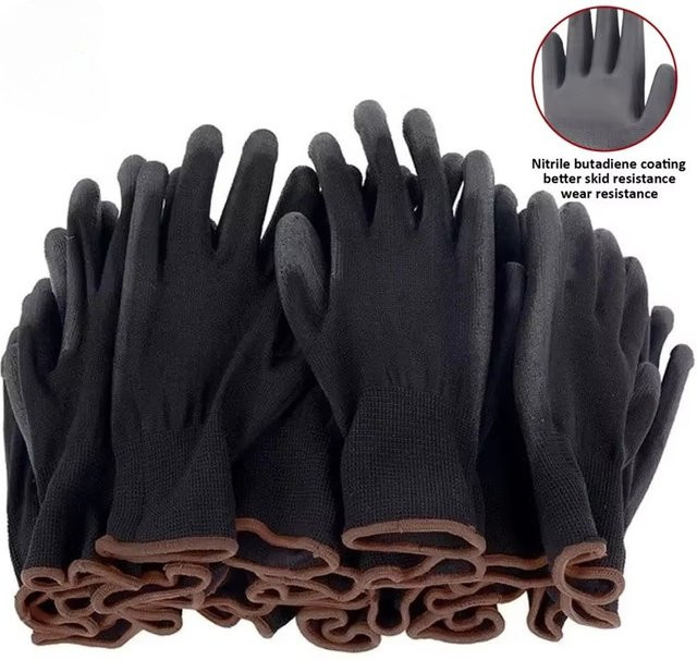 Rutschfeste Nylon-Arbeitshandschuhe mit PU-Beschichtung für Camping und Handwerk - Bild 1