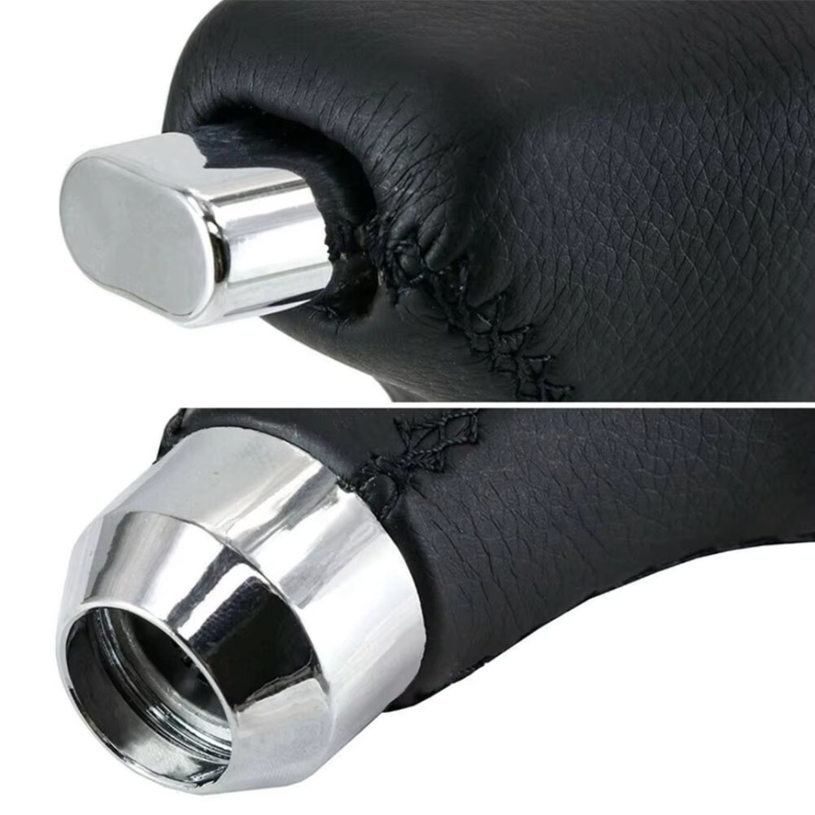 TOP-MAX PU Universal Automatischer Auto Schaltknauf mit Taste, Schwarz, Linkslenker - Bild 5