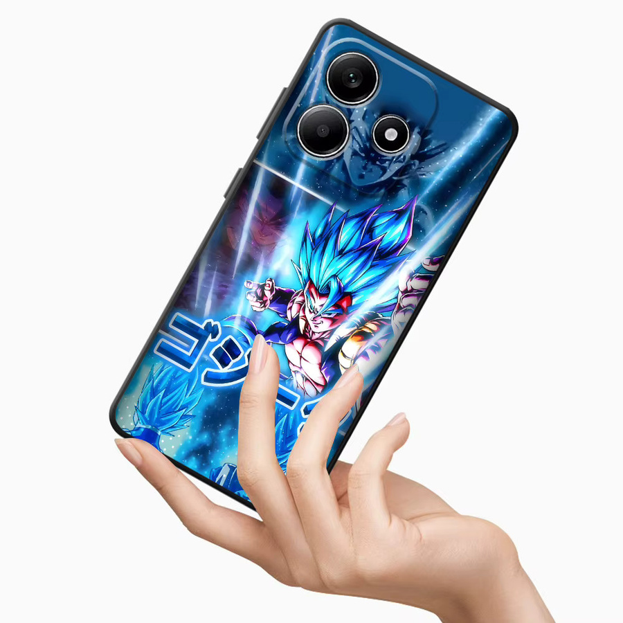 Dragon Ball Anime Vegeta Handyhülle für Xiaomi Redmi Note 13 14 Pro Plus 12S 10S 7 8 9S 9 10 11 12 Pro 11S Soft Phone Cover Schwarz - Bild 5
