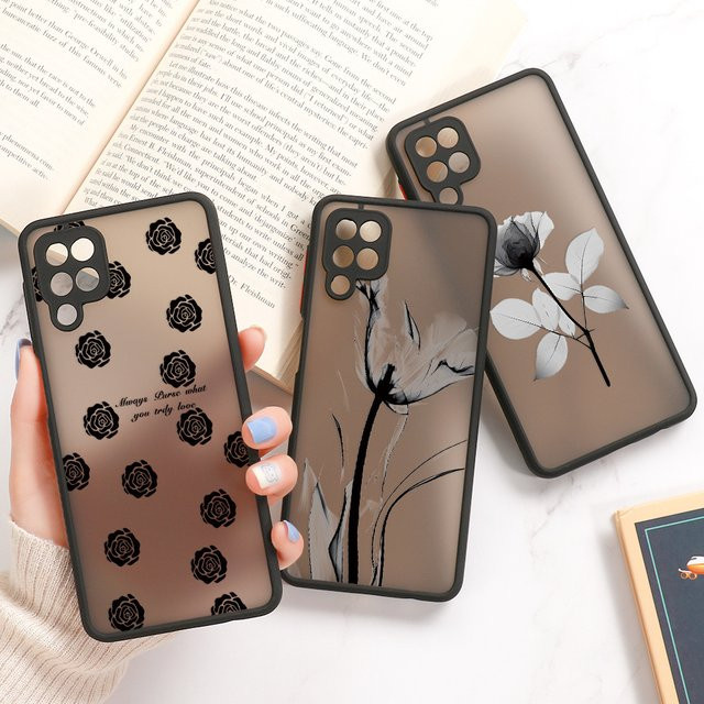 Hardcase Handyhülle mit Blumenmuster für Samsung Galaxy A-Serie in Multicolour - Bild 1