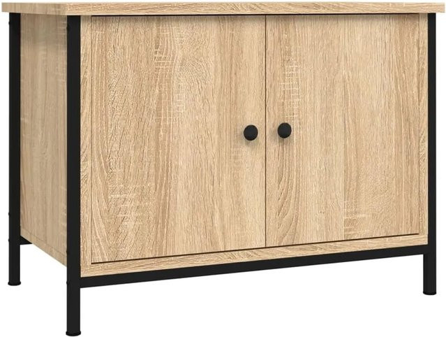 vidaXL TV-Schrank mit Türen in Sonoma-Eiche, Farbe: Braun, B/T/H: 60 x 35 x 45 cm - Bild 1