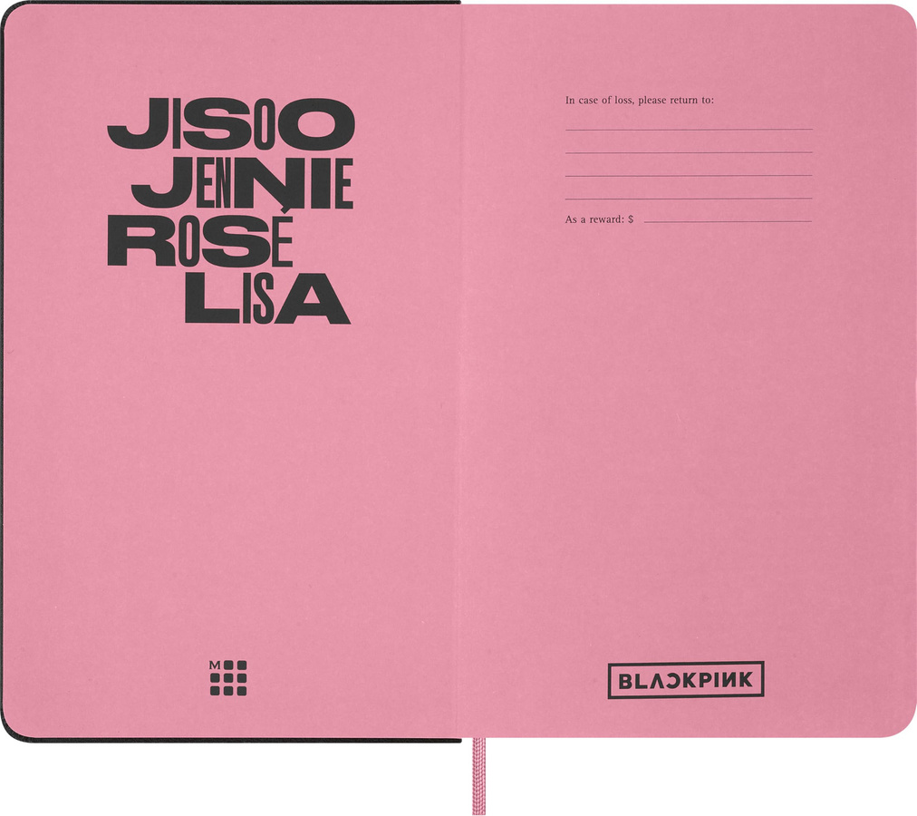 Moleskine x BLACKPINK Skizzenbuch Aquarellstift Set in Pink mit 5-teiligem Zubehör, gebundene Ausgabe, B: 13 cm, H: 21 cm - Bild 3
