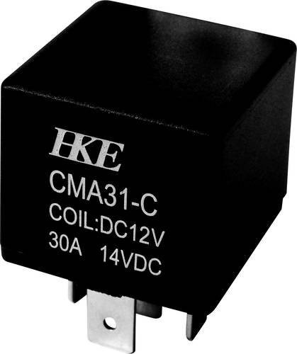 HKE Kfz-Relais CMA31-DC12V-C-NS Schwarz 12 V/DC 30A 1 Wechsler - Bild 1