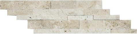 WOHNRAUSCH Wandpaneel Tosca Cream in Beige mit Travertin-Optik und mattem Finish - Bild 1