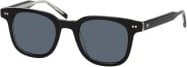 Tommy Hilfiger TH 2126/S Sonnenbrille, Quadratisch, Vollrand, Kunststoff, Herren, black, grey - Bild 1