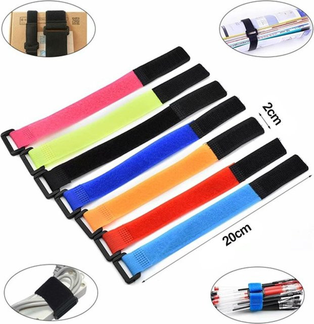 Eachine RC Lipo Batterie Anti-Rutsch Nylon-Kabelbinder mehrfarbig B/B: 20 x 2 cm - Bild 1