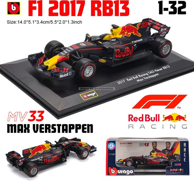 Bburago Red Bull Racing F1 2017 RB13, Rennmodell, 1:32, Metall - Bild 1