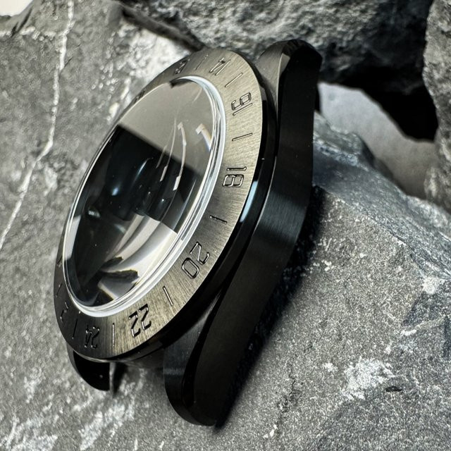 GRAYSS Uhrengehäuse Taucher GMT, Edelstahl, Schwarz, 40 mm, Unisex - Bild 1