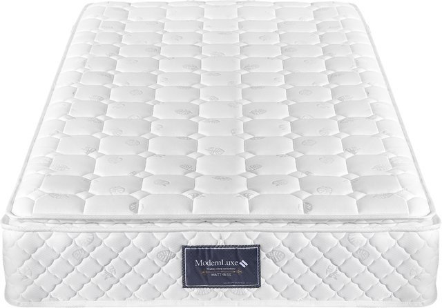 HYNHXBP Taschenfederkernmatratze mit 7-Zonen-Kaltschaum, Härtegrad H3, Farbe: White, B/T/H: 90 x 200 x 25 cm, OEKO-TEX zertifiziert - Bild 1