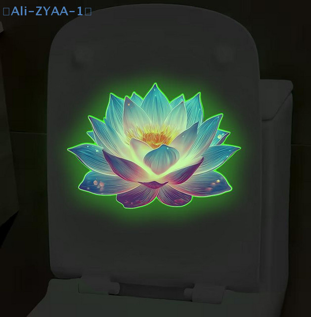 ZYAA-1 Selbstklebende Leuchtende Blumen Wandaufkleber aus PVC in Mehrfarbig für Heimdekoration und Auto - Bild 1