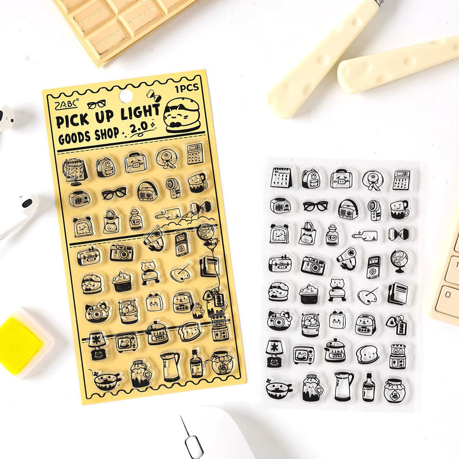 Nettes Haus 2,0 Serie Kawaii Cartoon Silikon Dichtung für DIY Tagebuch und Planer - Bild 1