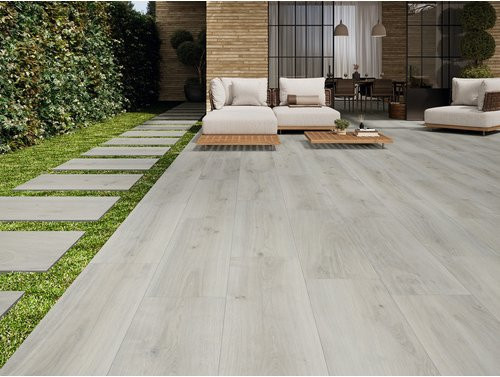 Mr. GARDENER Terrassenplatte Versat Eiche in Beige, B/H/T: 120 x 40 x 2 cm - Bild 1