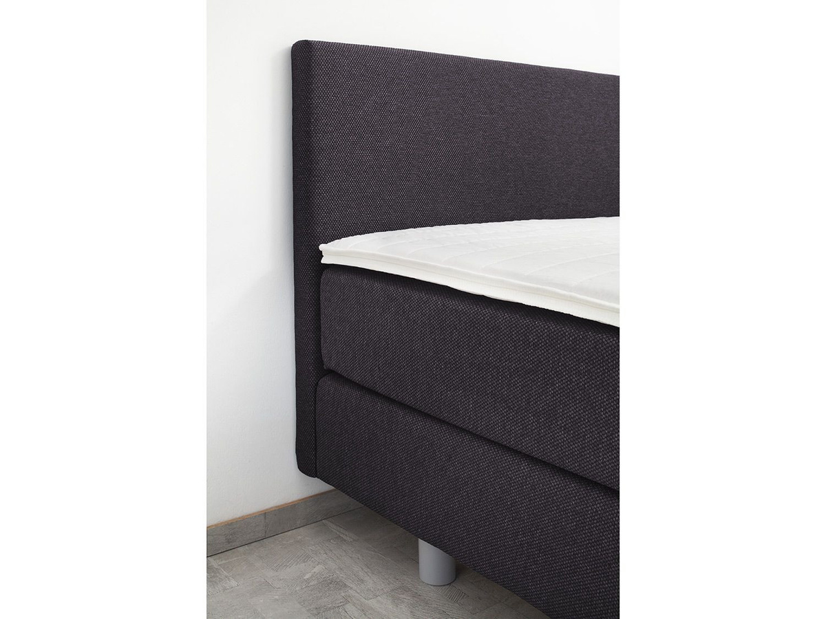 SUN GARDEN Polsterbett ADELAIDE in Boxspringoptik mit Bonell-Federkernmatratze und Topper, Anthrazit, B: 140 cm, L: 200 cm - Bild 2