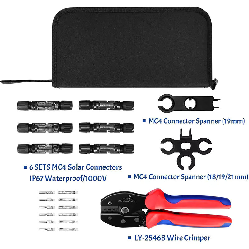 LUCHSHIY Solar Crimper Multitool Zange für Kabelstecker und Solaranschlüsse - Bild 2
